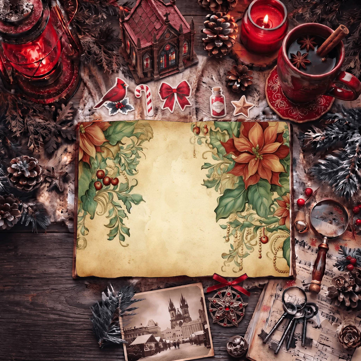 Festive Christmas Digital Papers