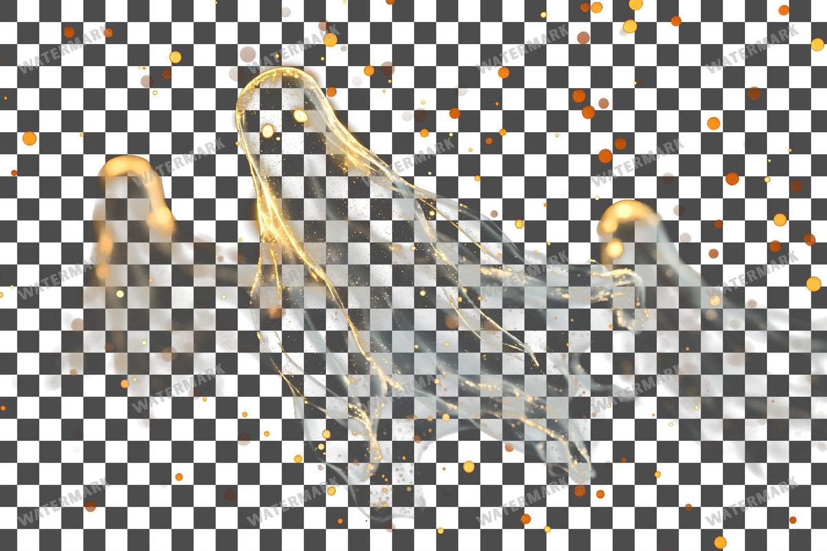 Floating Ghosts Transparent Overlay Pngs