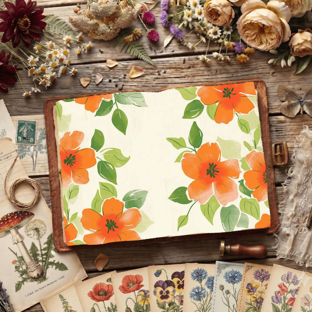 Floral Digital Papers