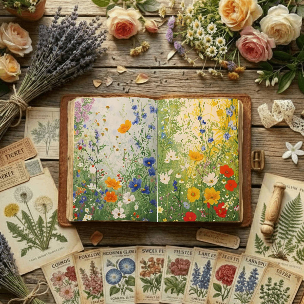 Floral Digital Papers