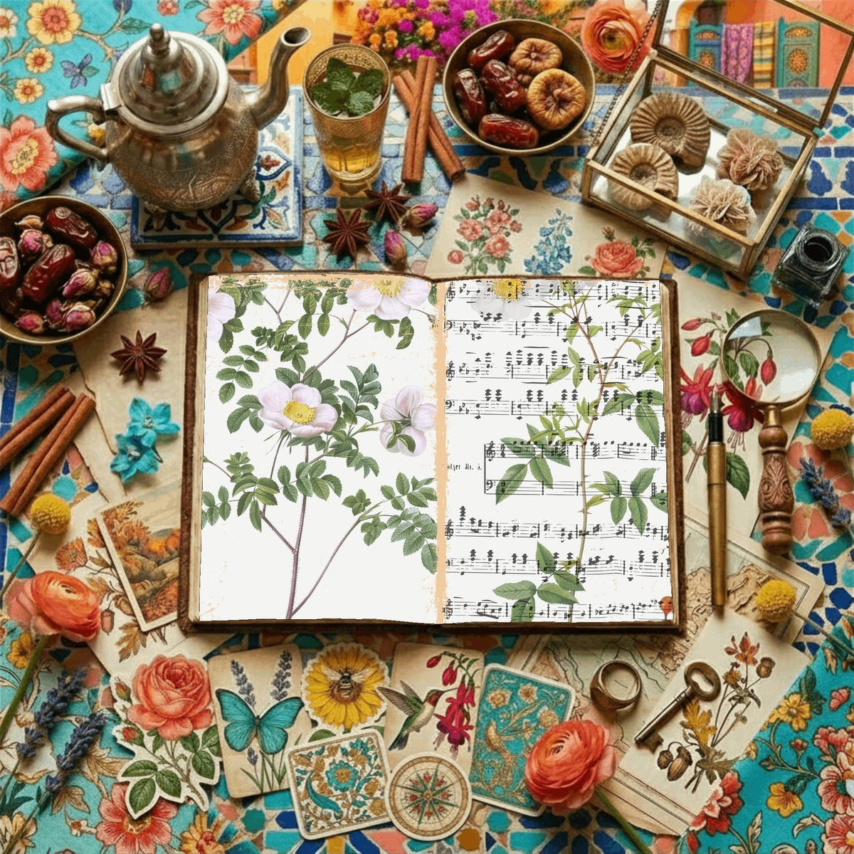 Floral Illustrations Digital Papers