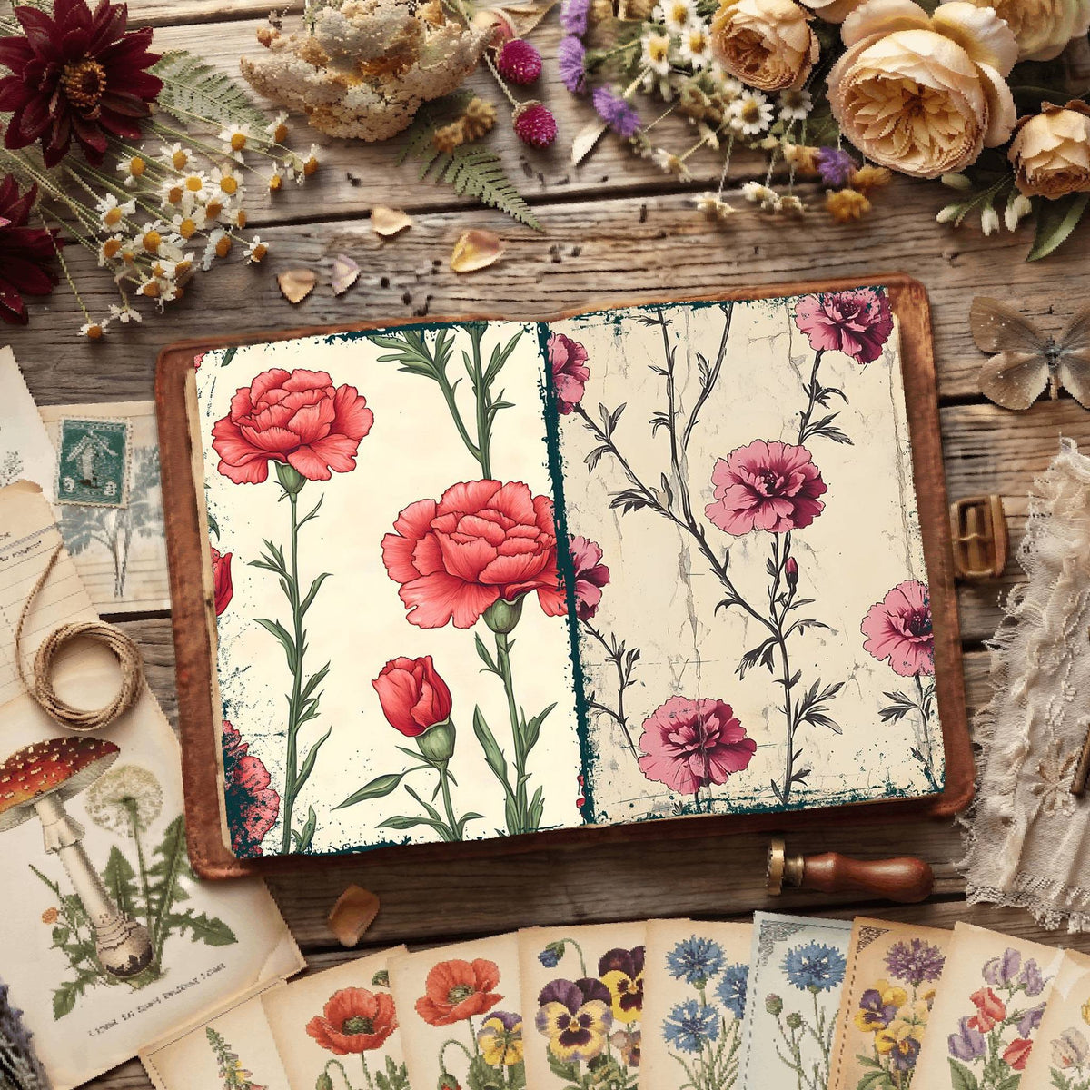 Floral Digital Papers