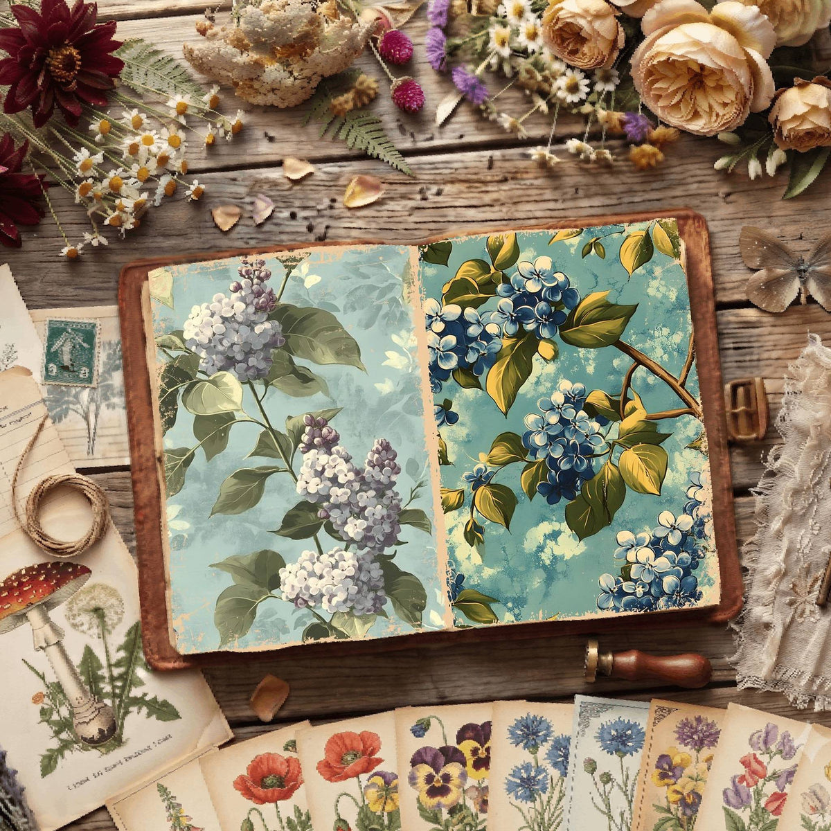 Floral Digital Papers