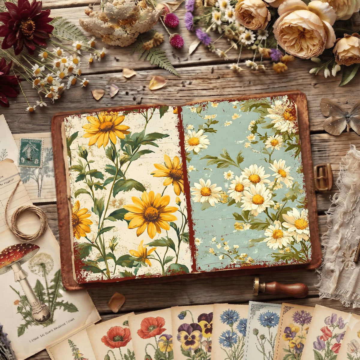 Floral Digital Papers