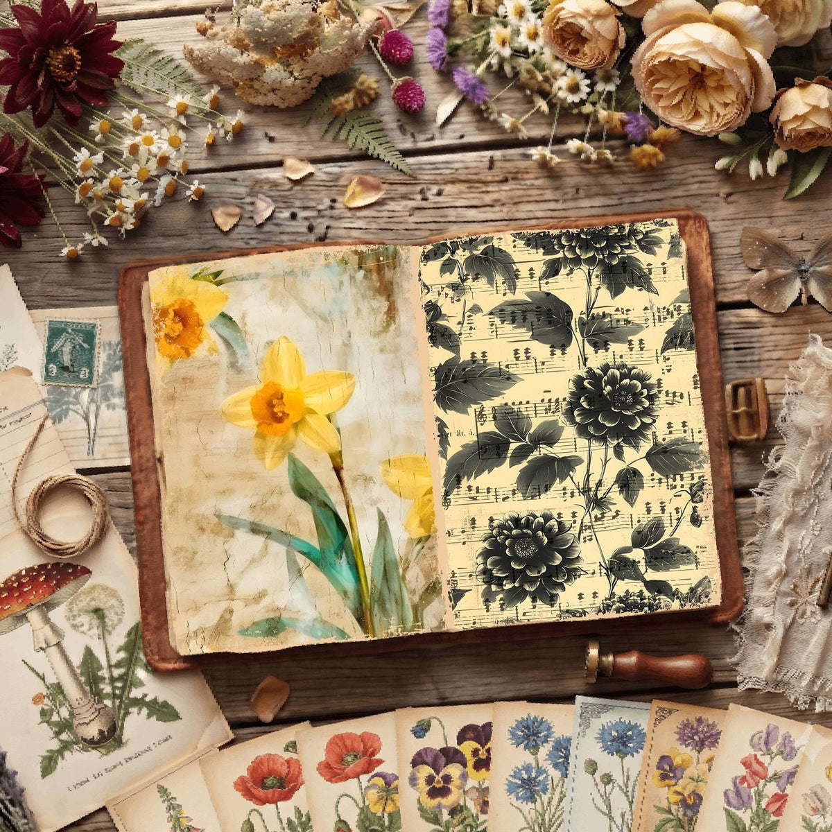 Floral Digital Papers