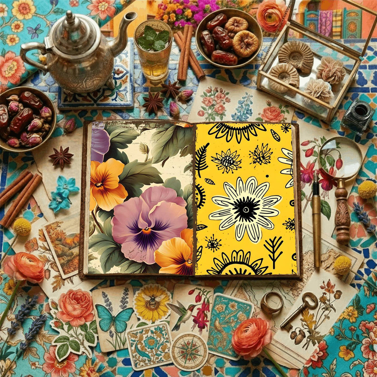 Floral Digital Papers