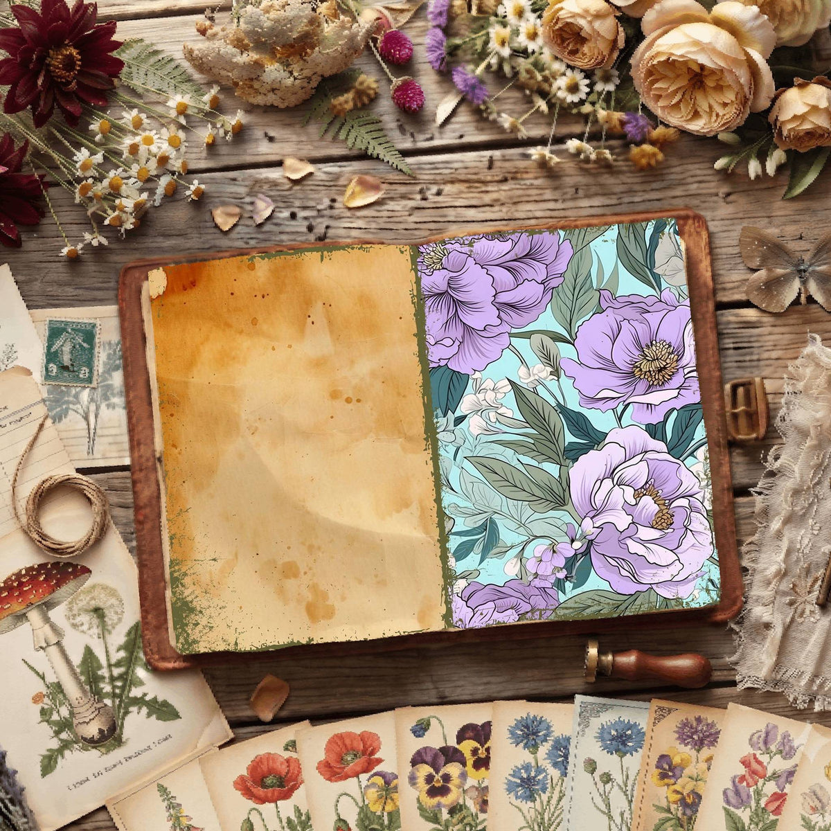 Floral Digital Papers
