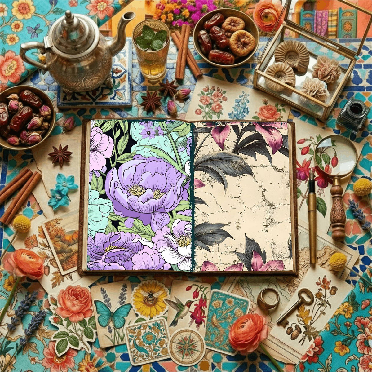 Floral Digital Papers