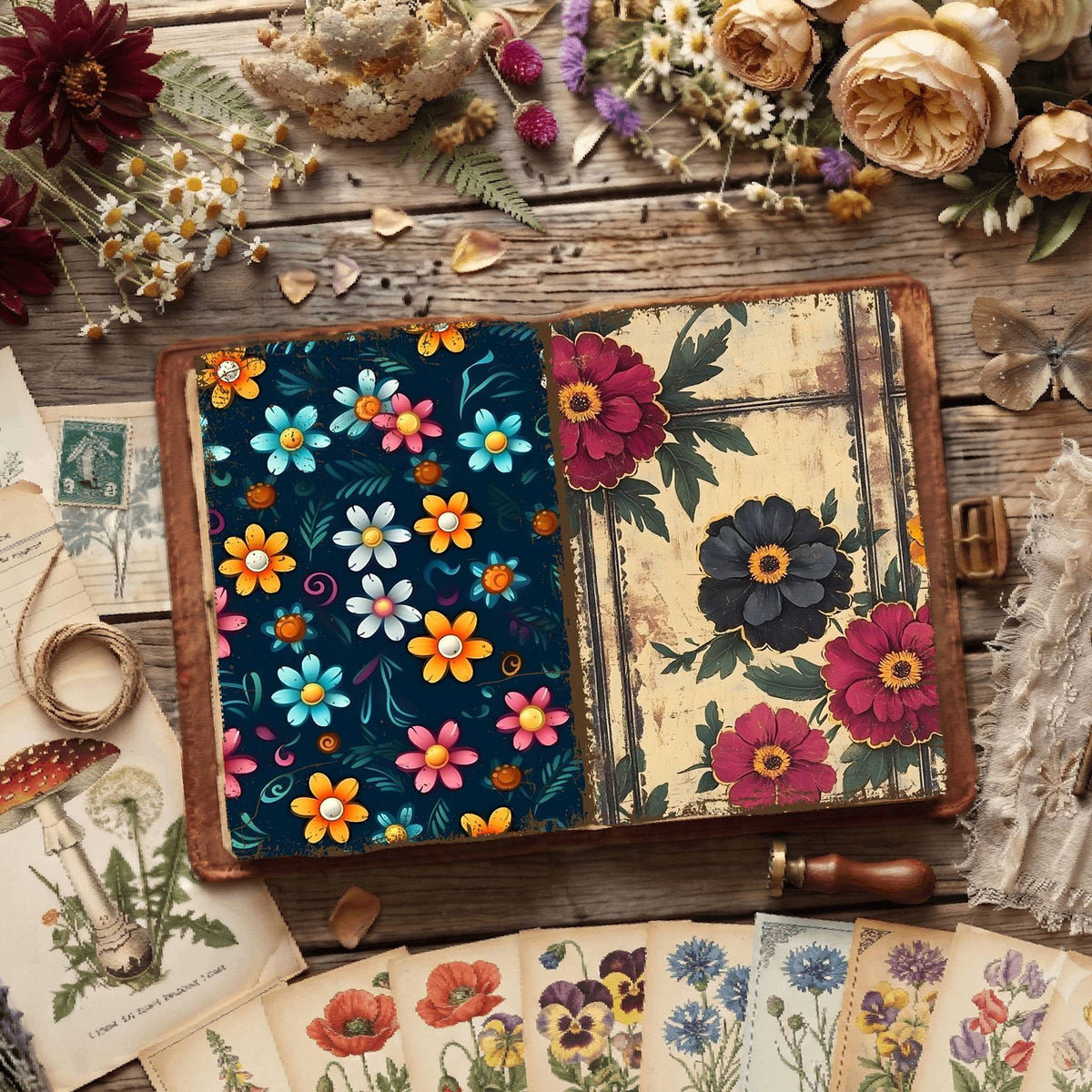 Floral Digital Papers