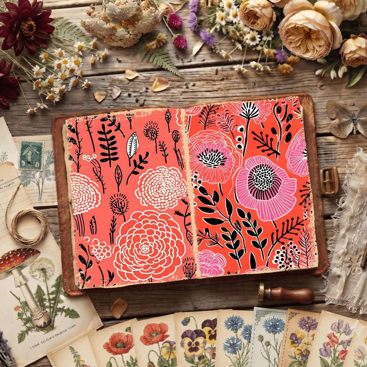 Floral Digital Papers