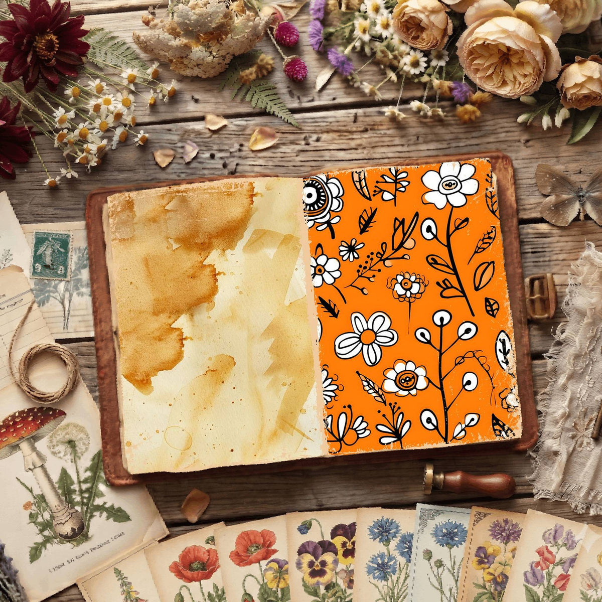 Floral Digital Papers