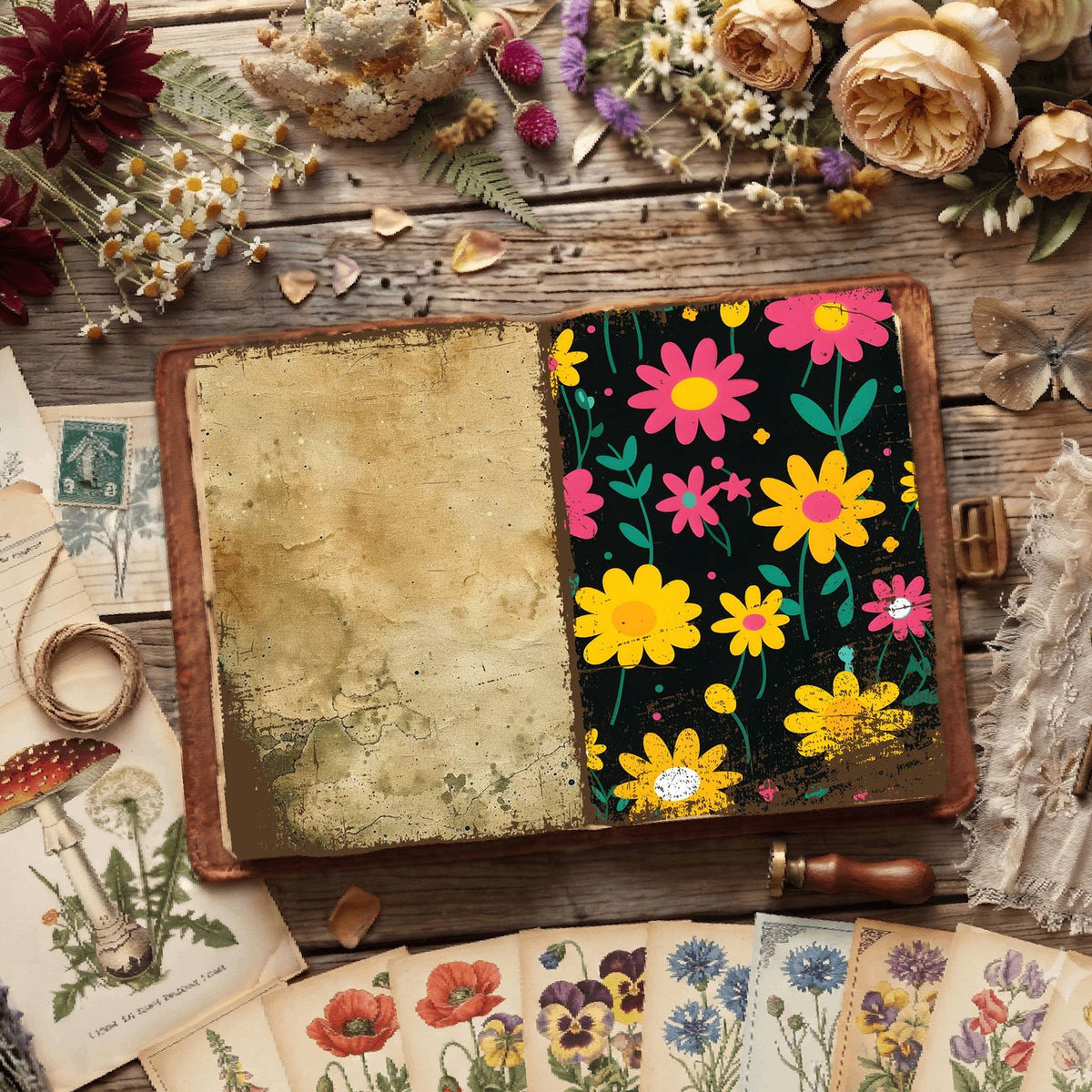 Floral Digital Papers