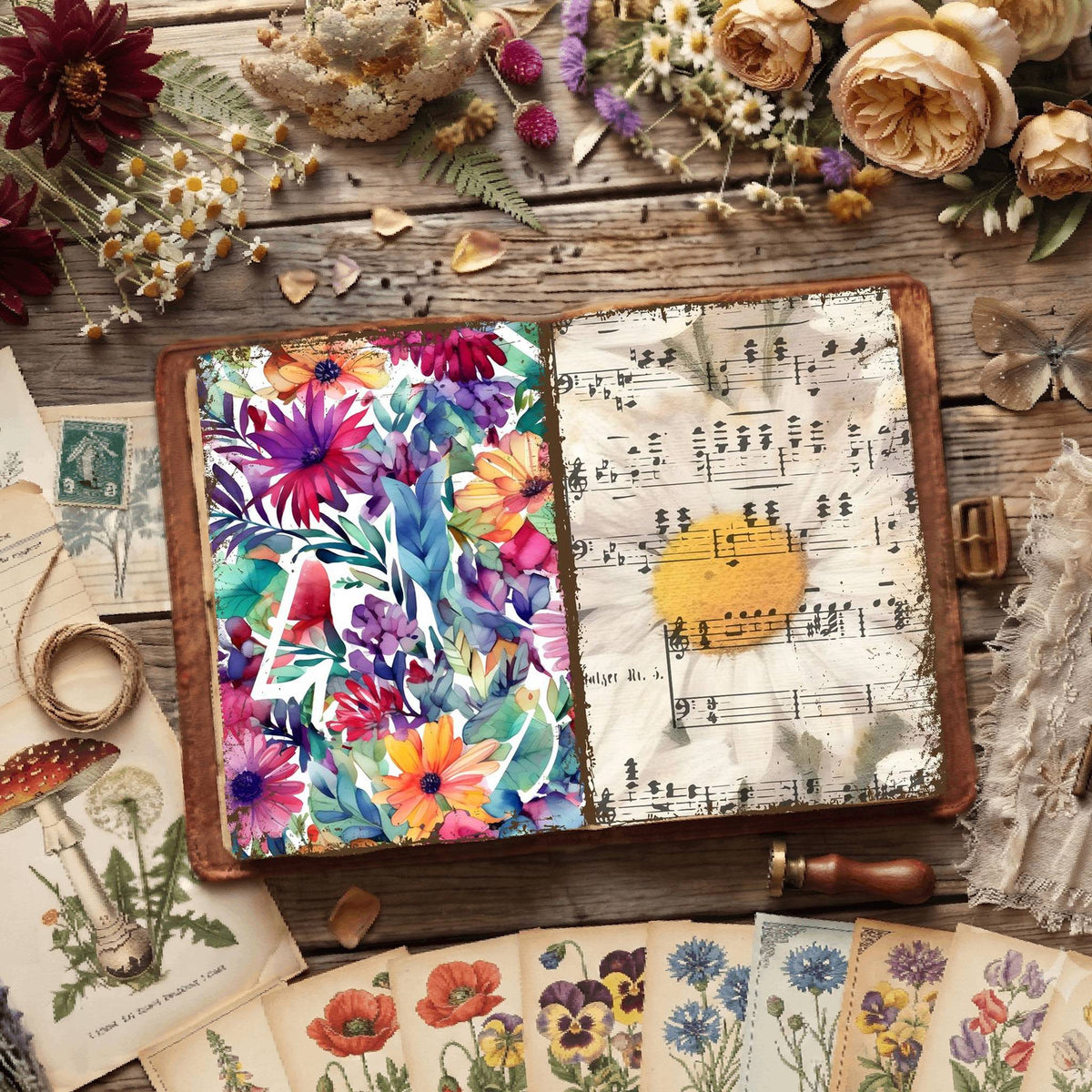 Floral Digital Papers