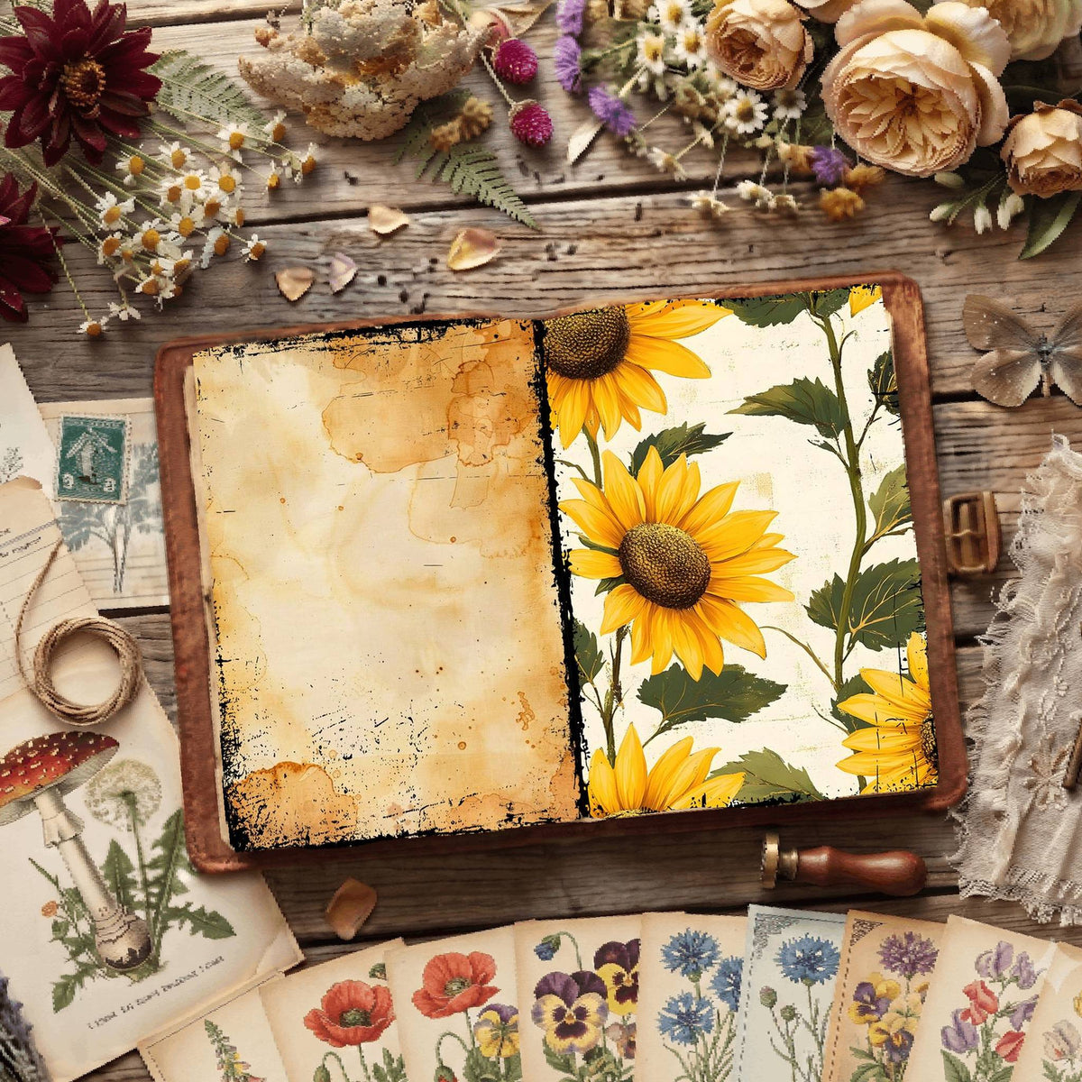 Floral Digital Papers