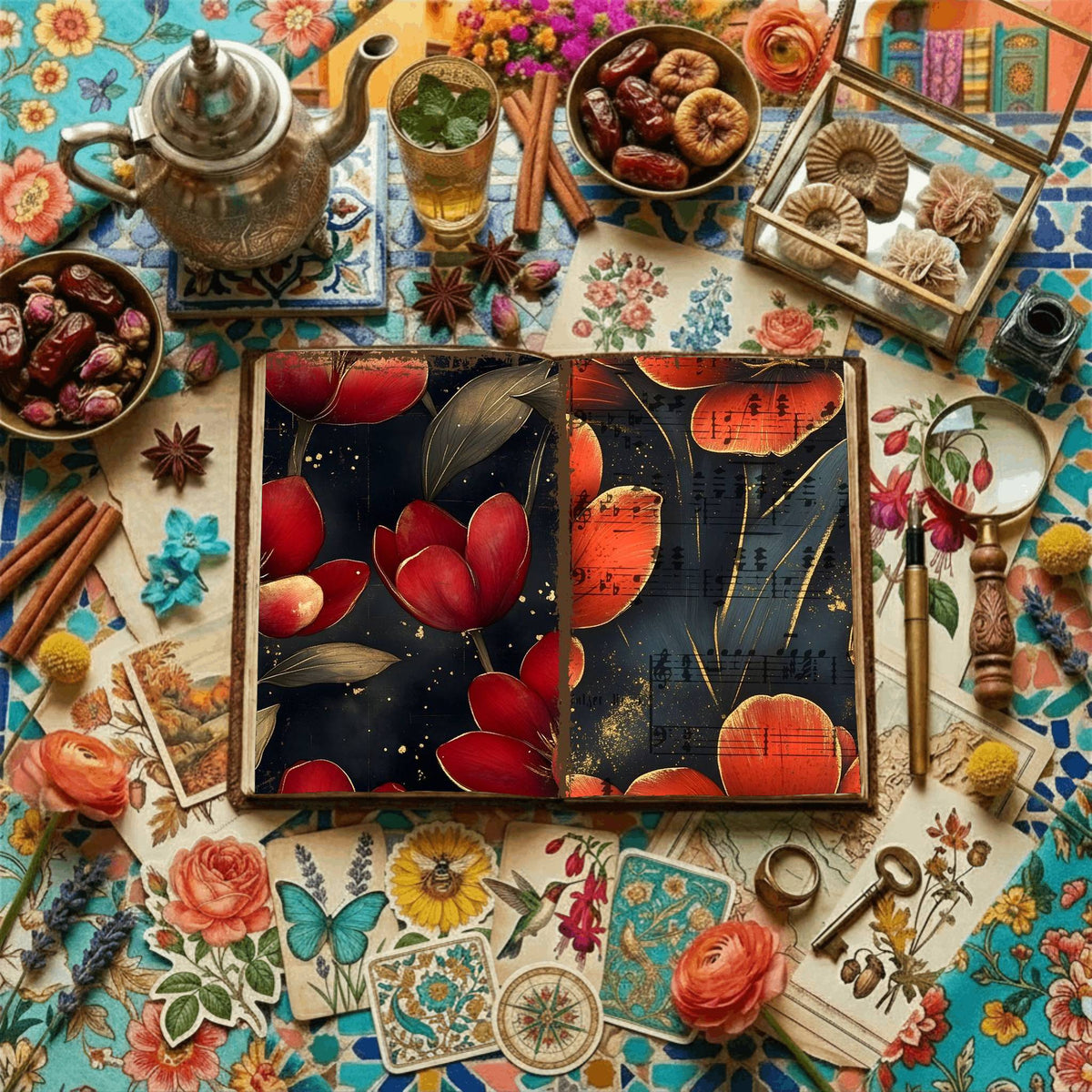 Floral Digital Papers