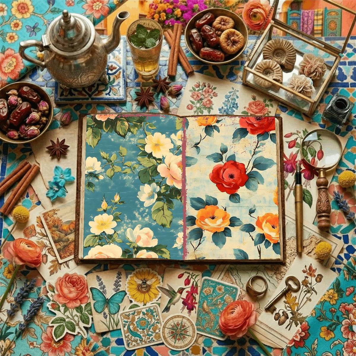 Floral Digital Papers