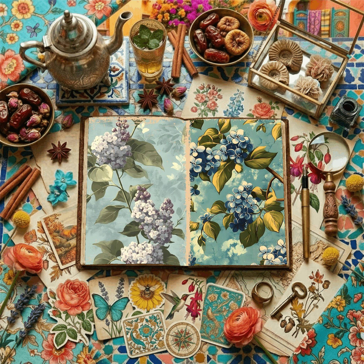 Floral Digital Papers