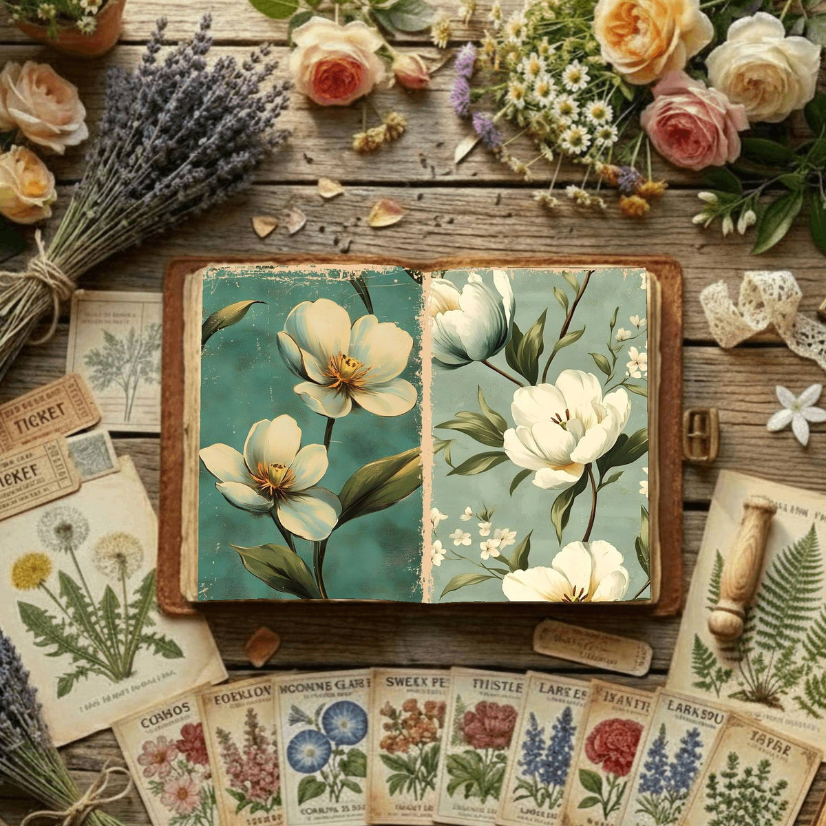 Floral Digital Papers