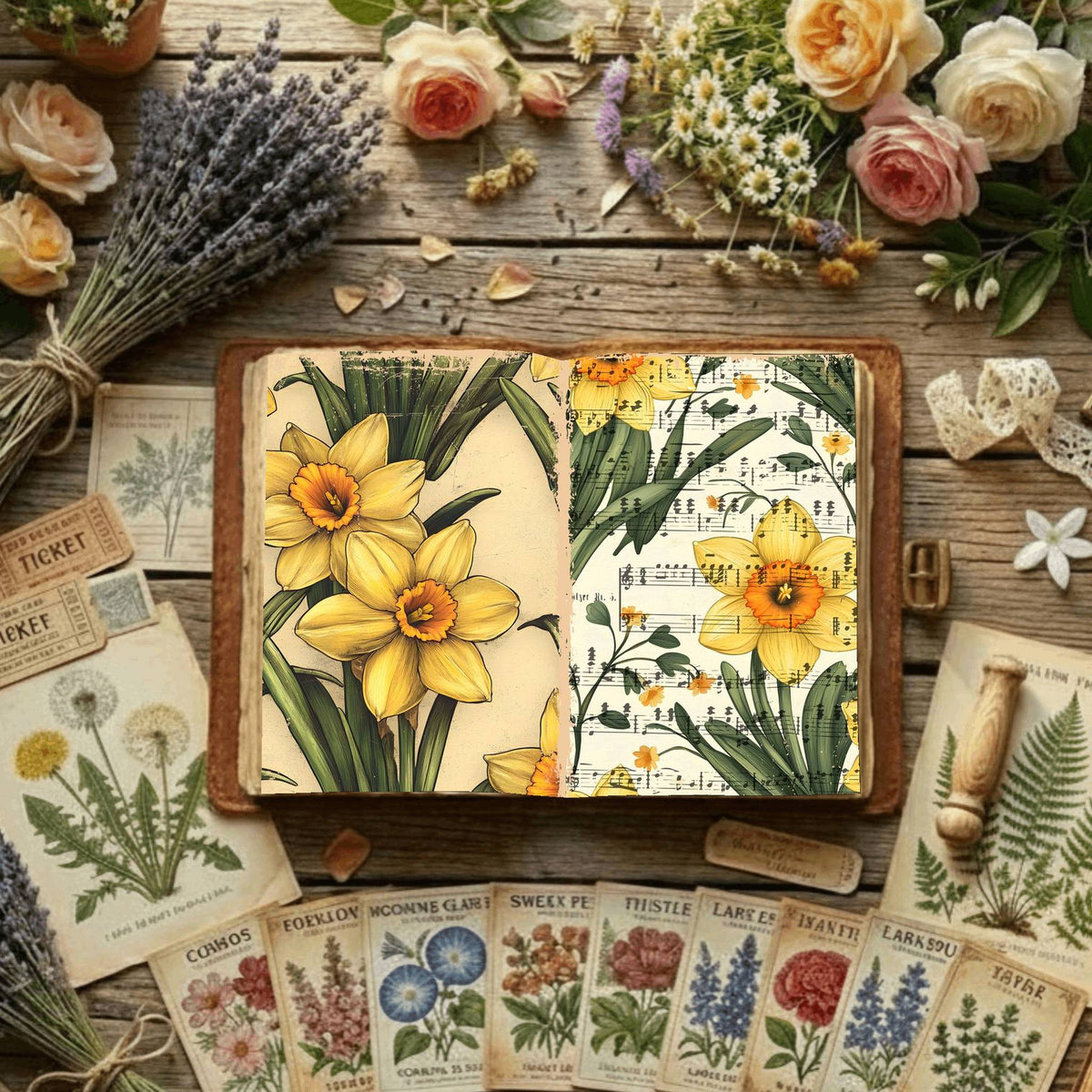 Floral Digital Papers