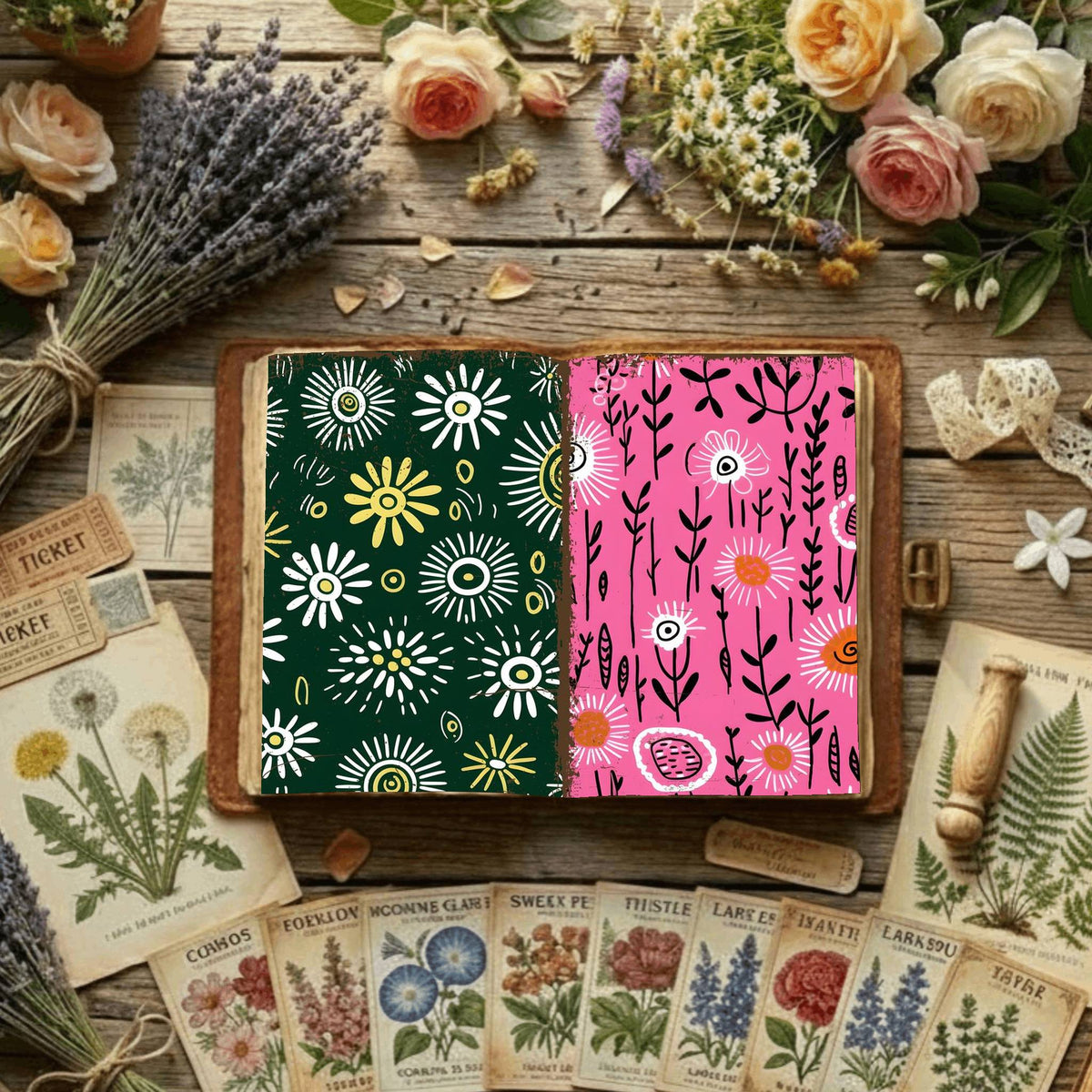Floral Digital Papers