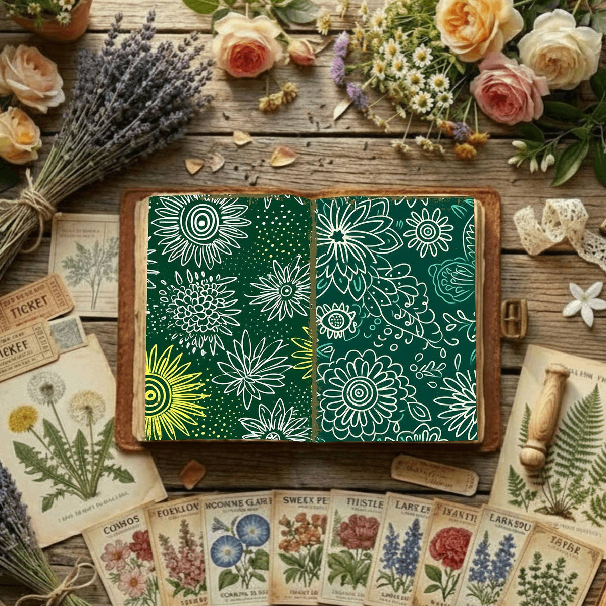 Floral Digital Papers
