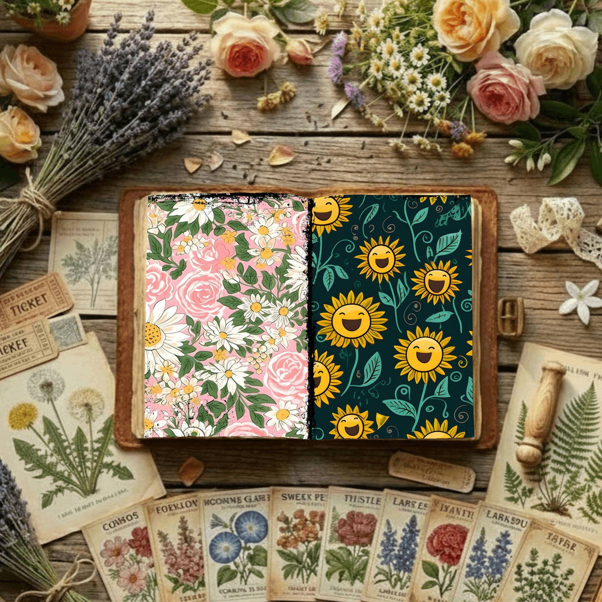 Floral Digital Papers