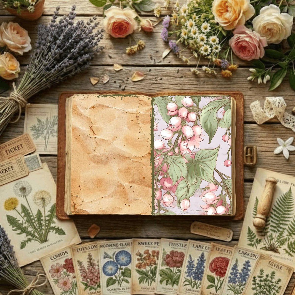 Floral Digital Papers
