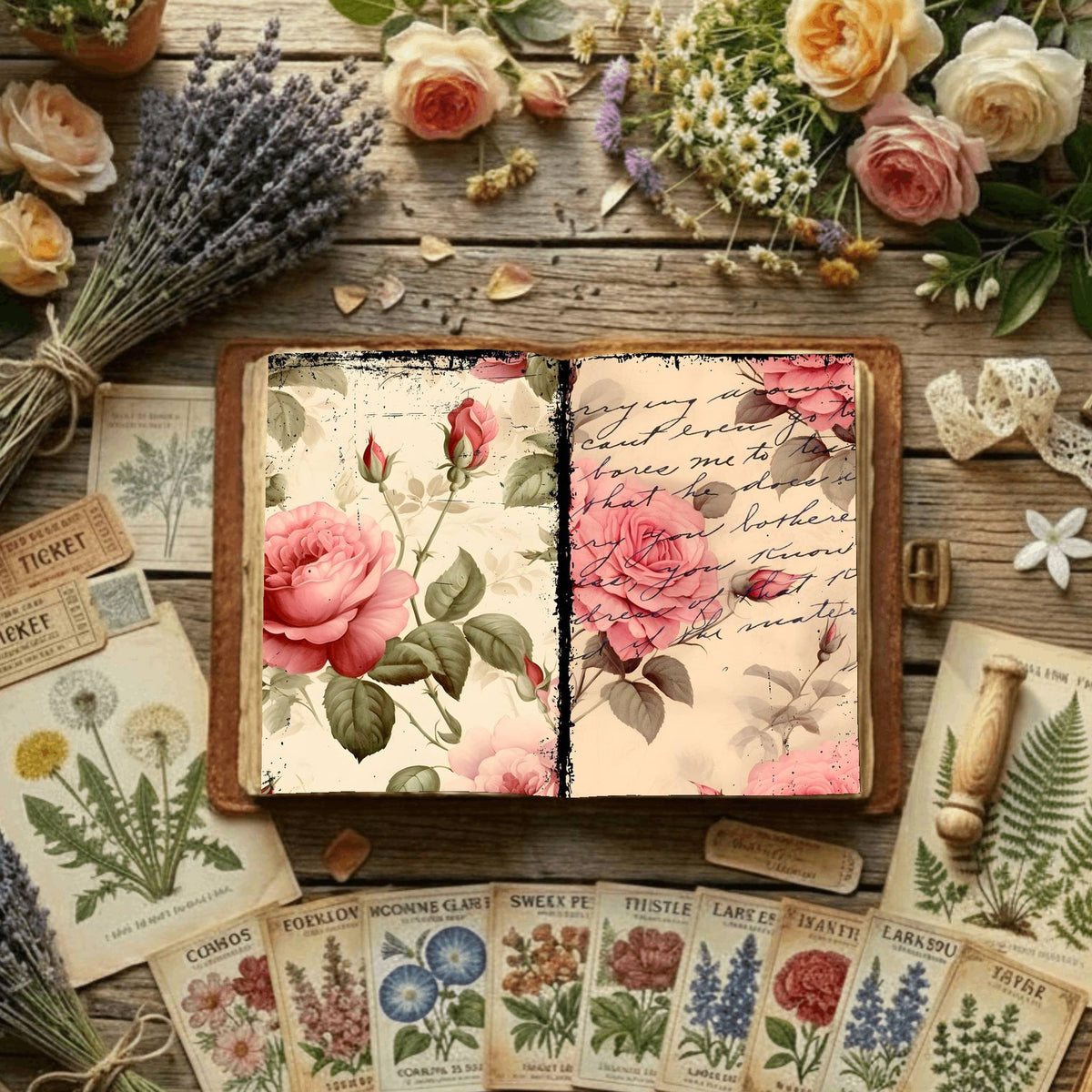 Floral Digital Papers