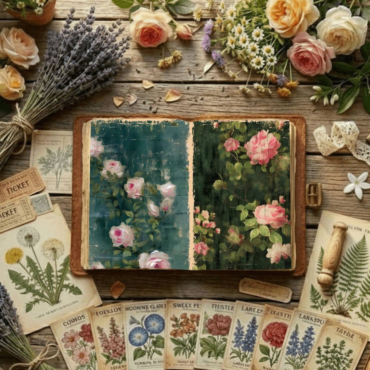 Floral Digital Papers