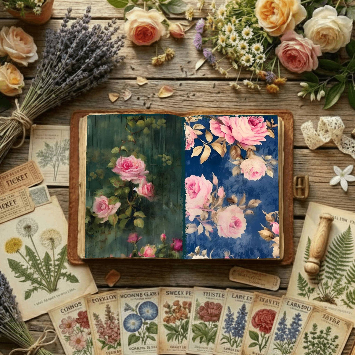 Floral Digital Papers