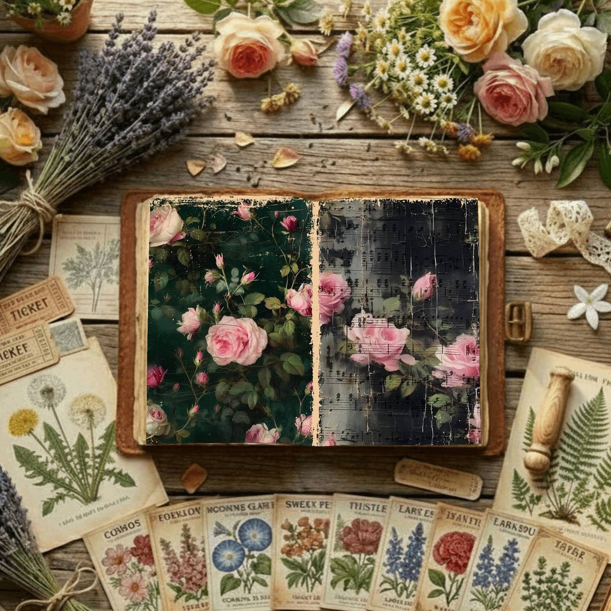 Floral Digital Papers
