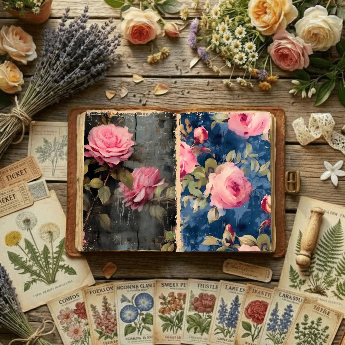Floral Digital Papers