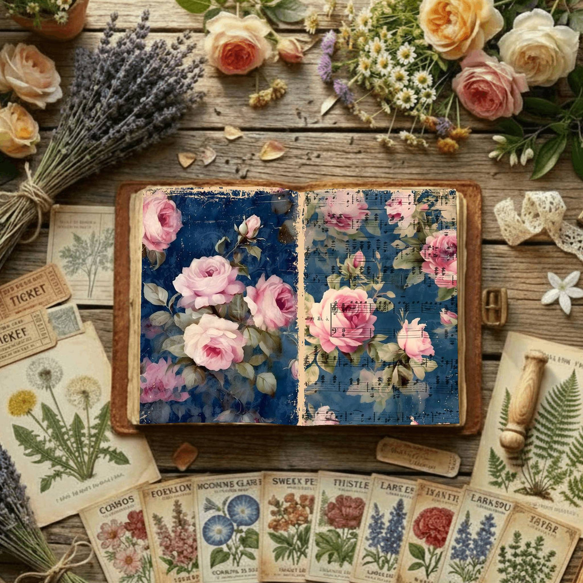 Floral Digital Papers