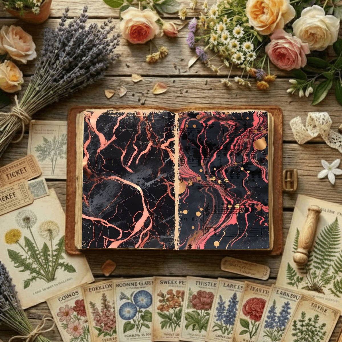 Floral Digital Papers