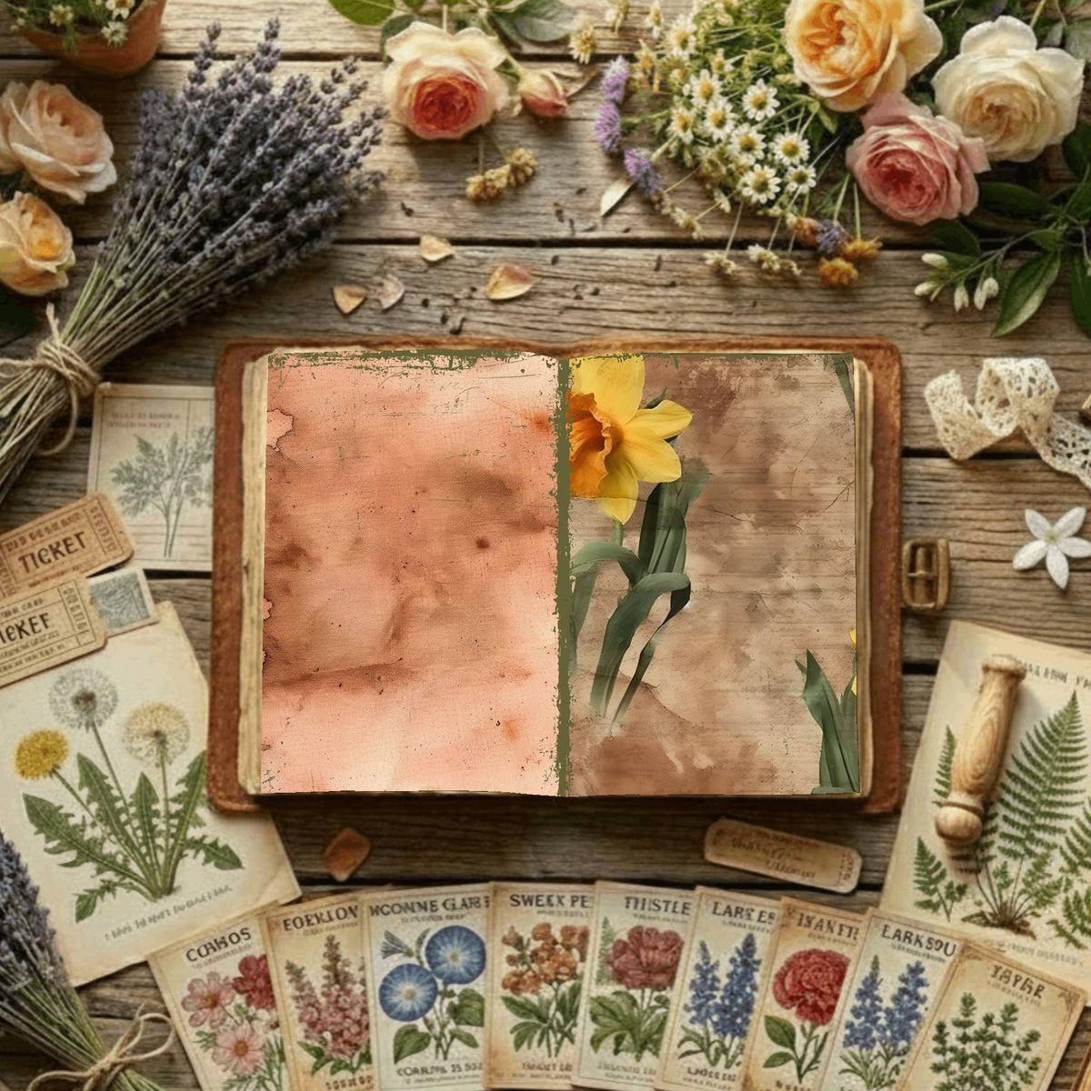 Floral Digital Papers