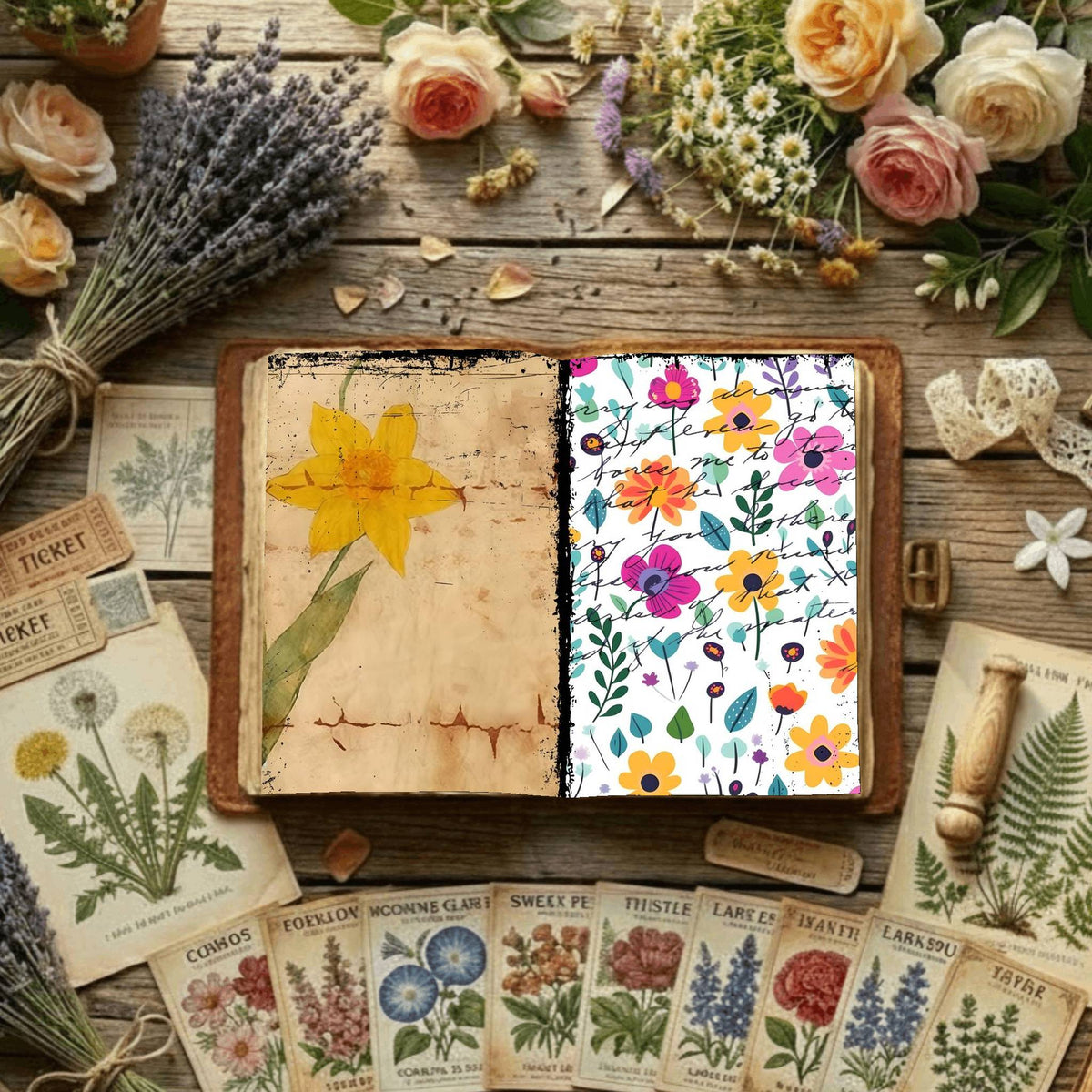 Floral Digital Papers
