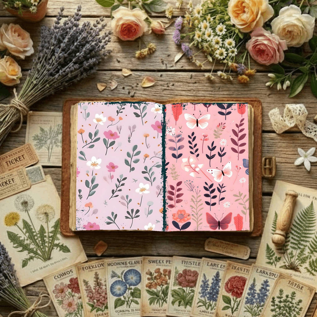 Floral Digital Papers