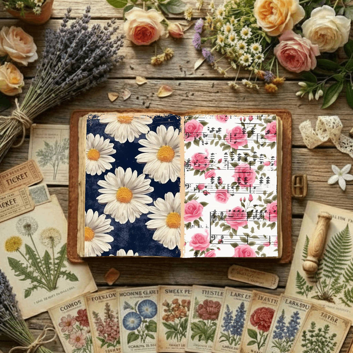 Floral Digital Papers