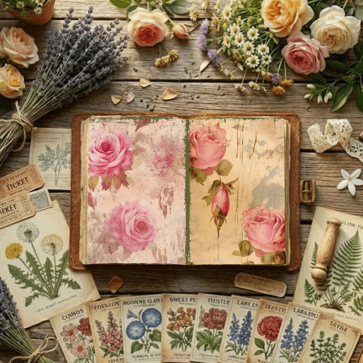 Floral Digital Papers