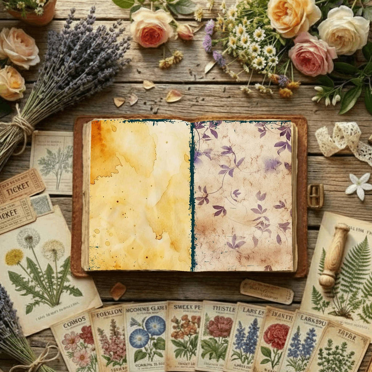 Floral Digital Papers