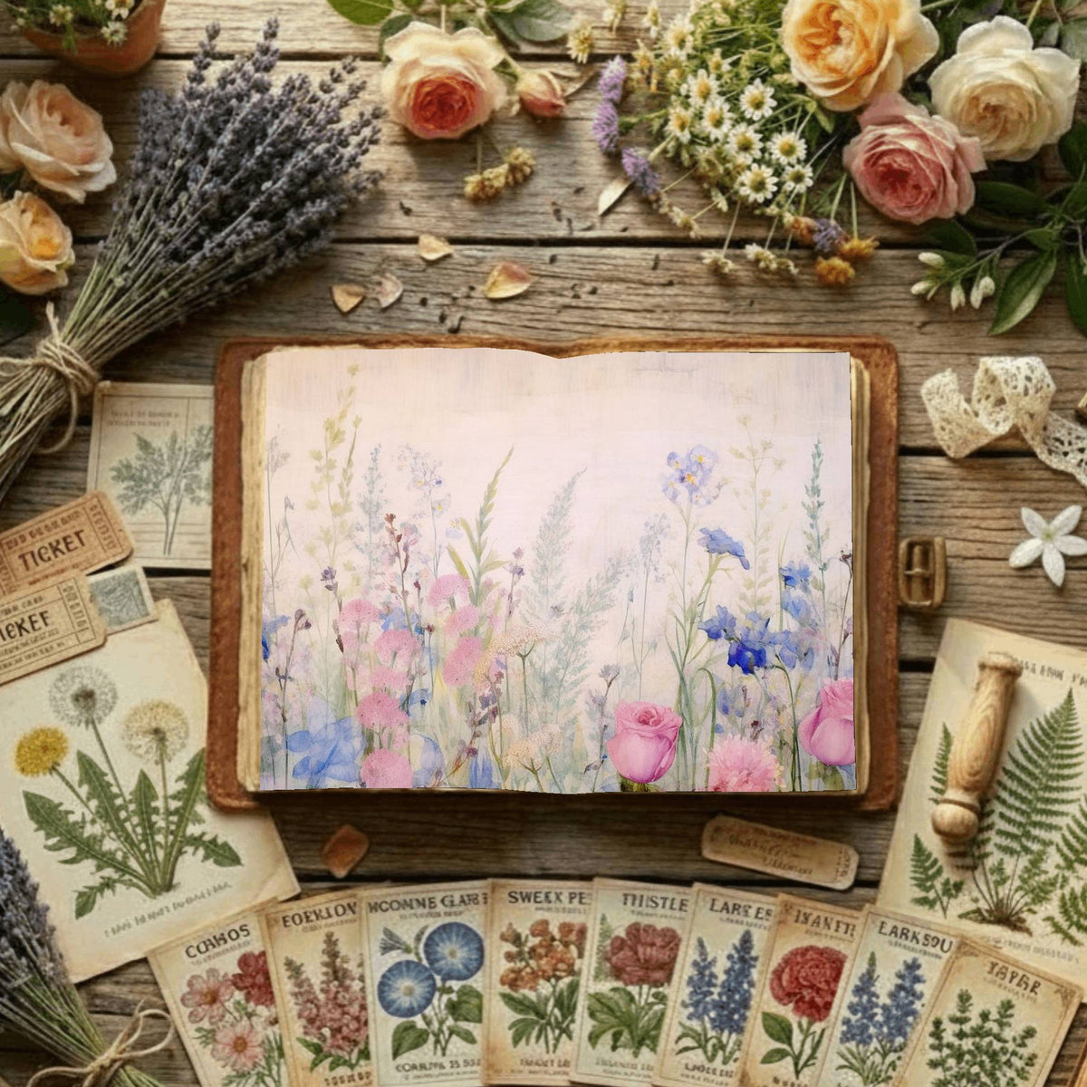 Floral Digital Papers