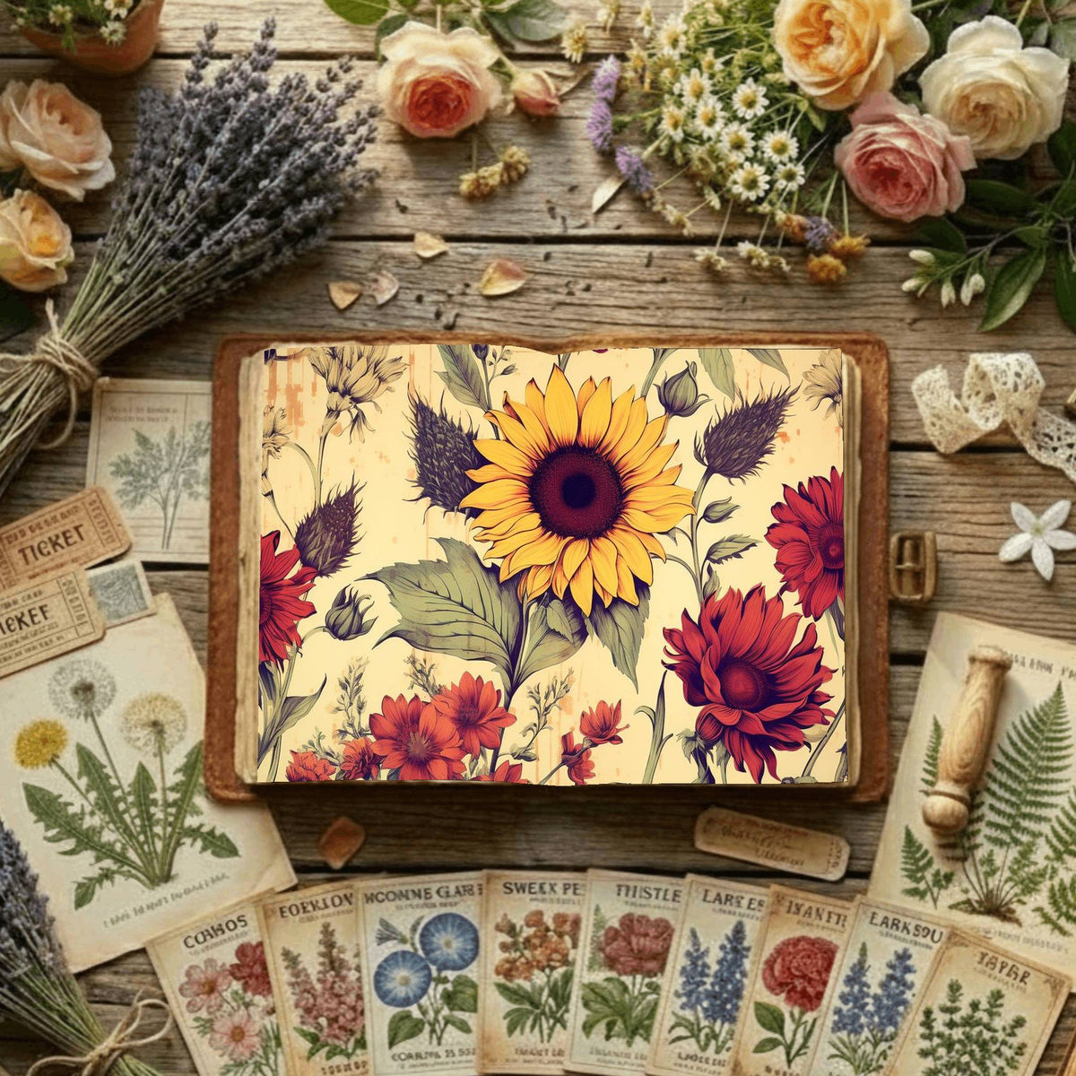 Floral Digital Papers
