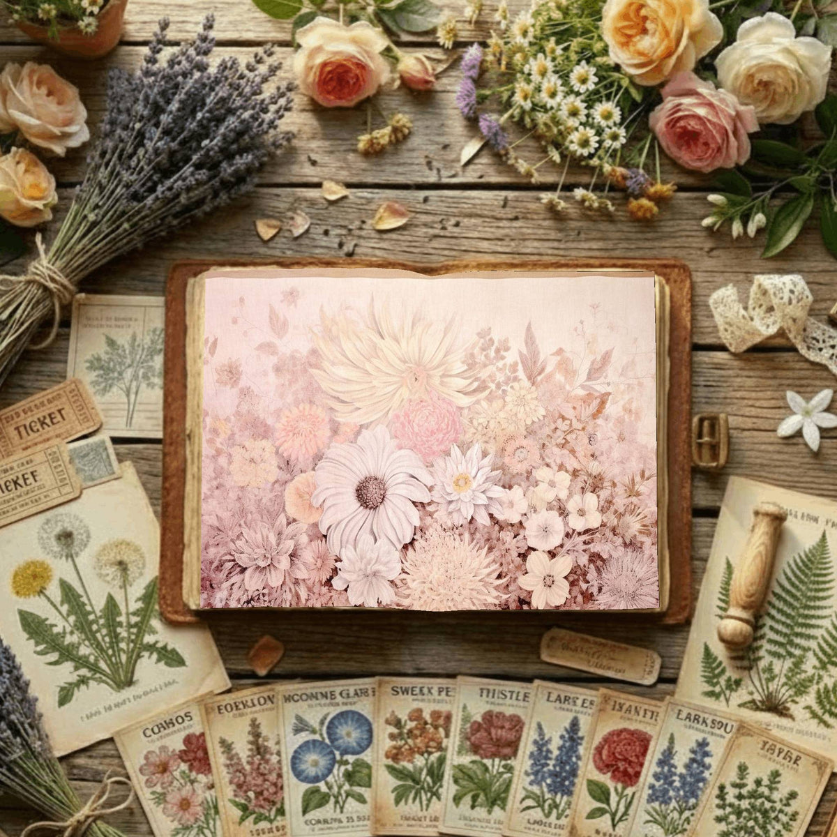 Floral Digital Papers