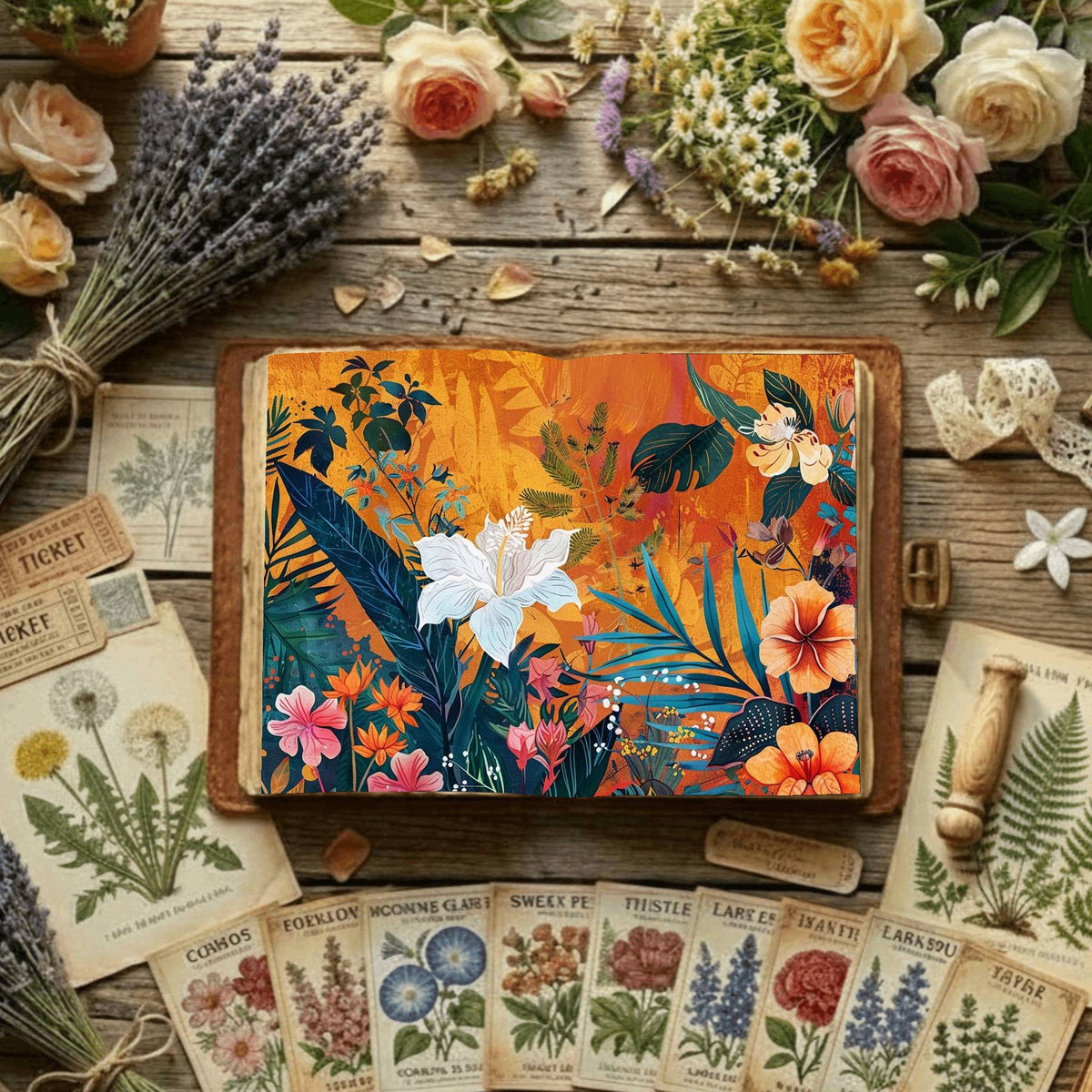 Floral Digital Papers