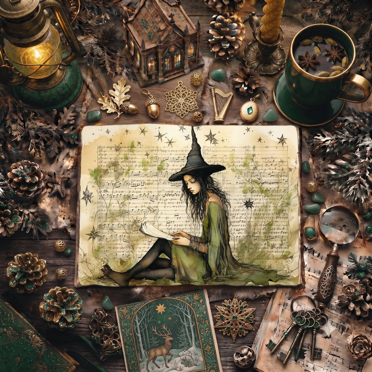 Forest Witch Digital Papers