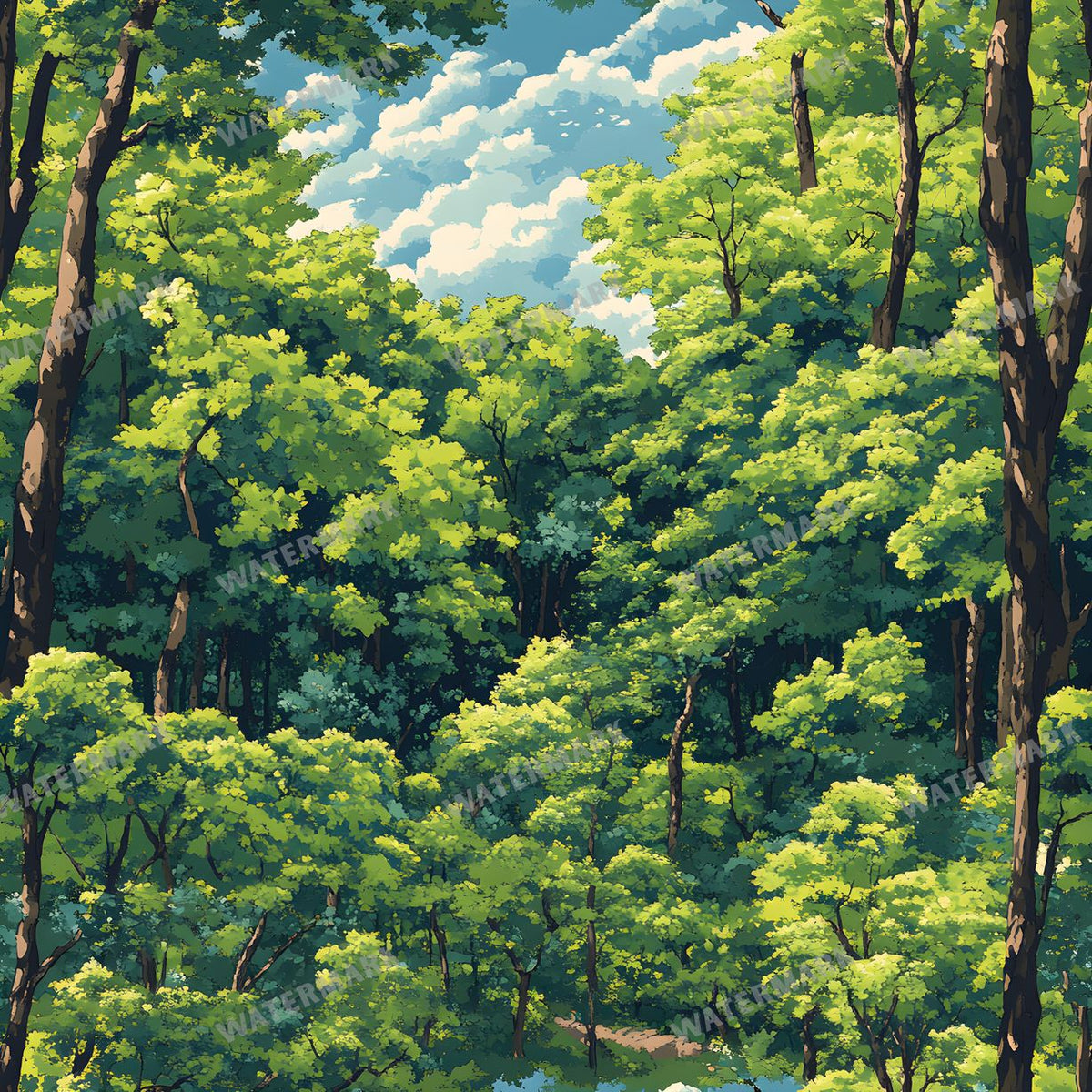 Forest Seamless Pattern