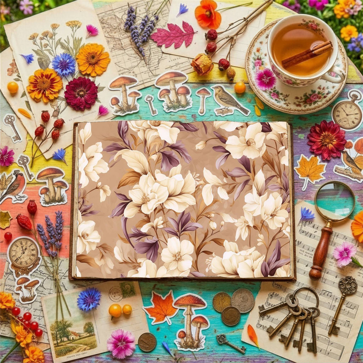 Freesia Flowers Digital Papers