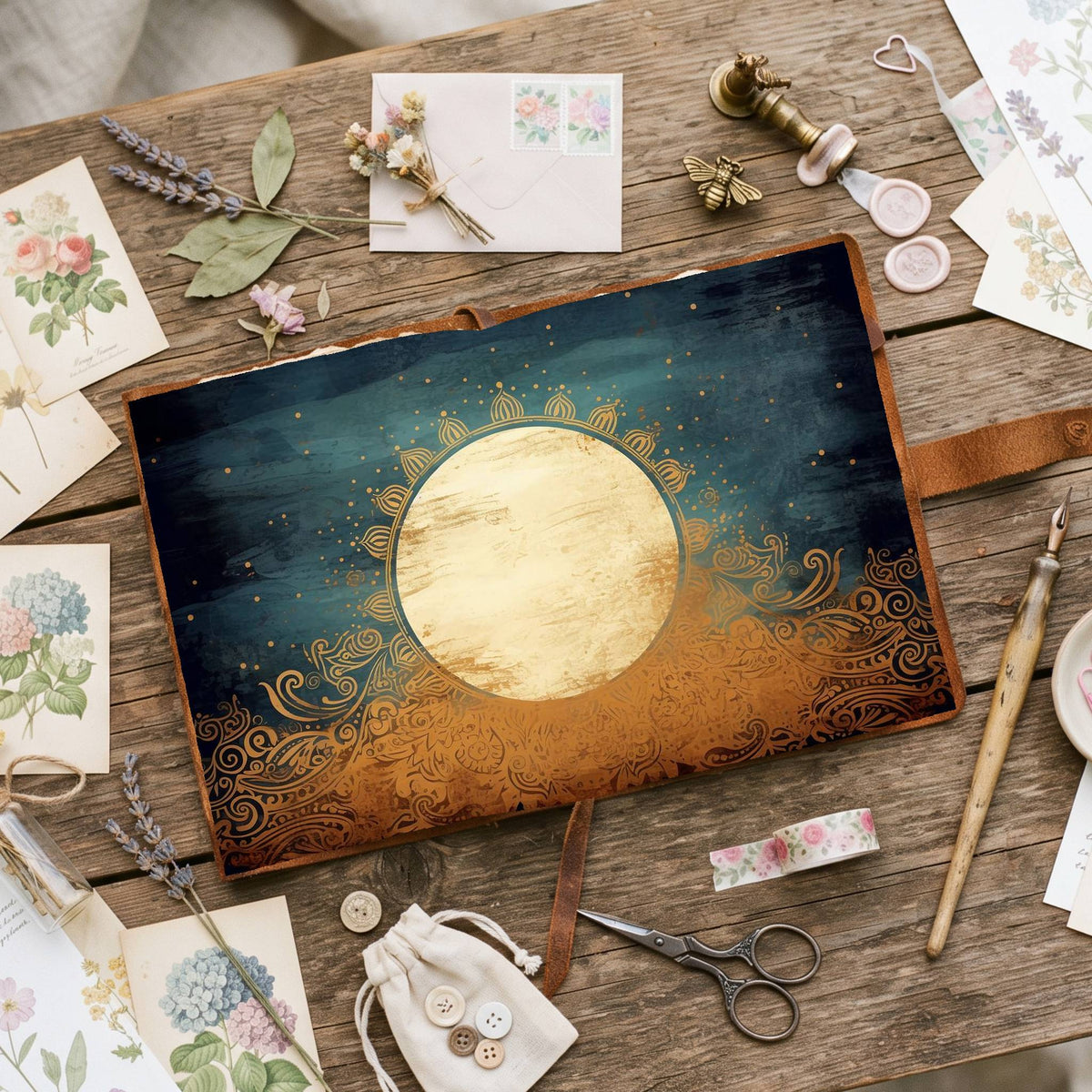 Full Moon Digital Papers