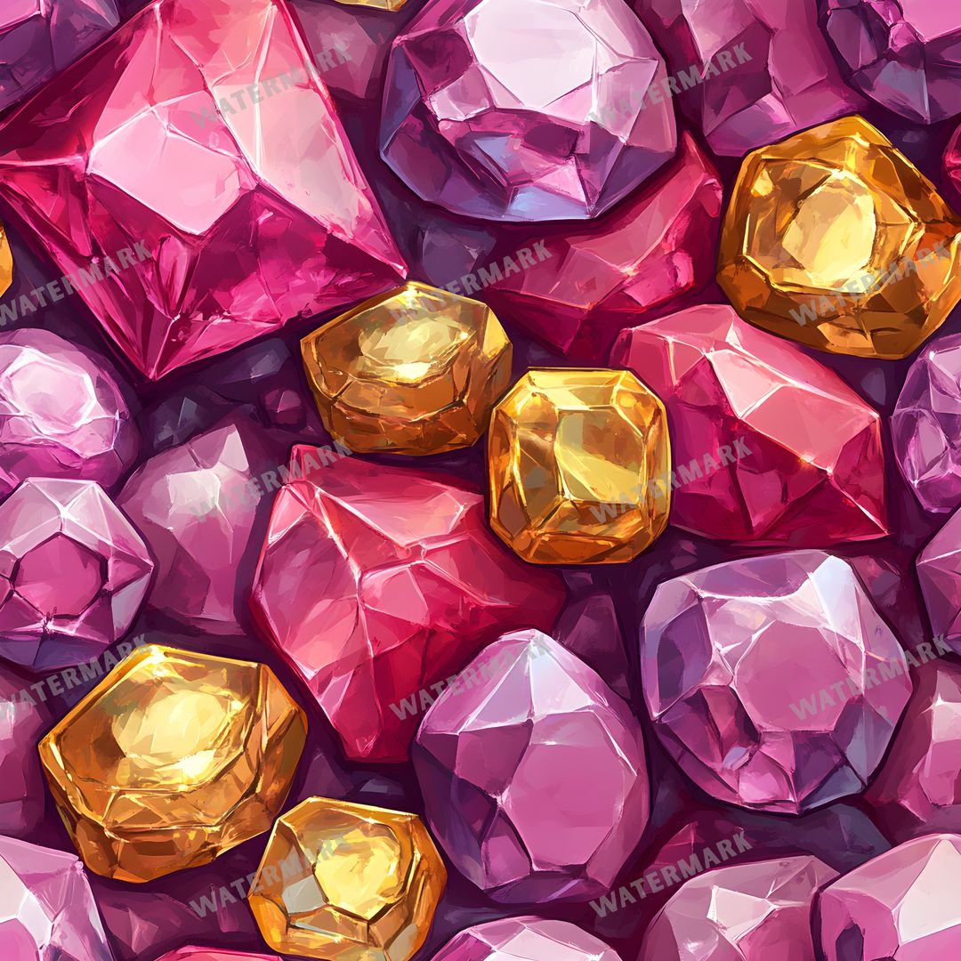 Gems Seamless Pattern