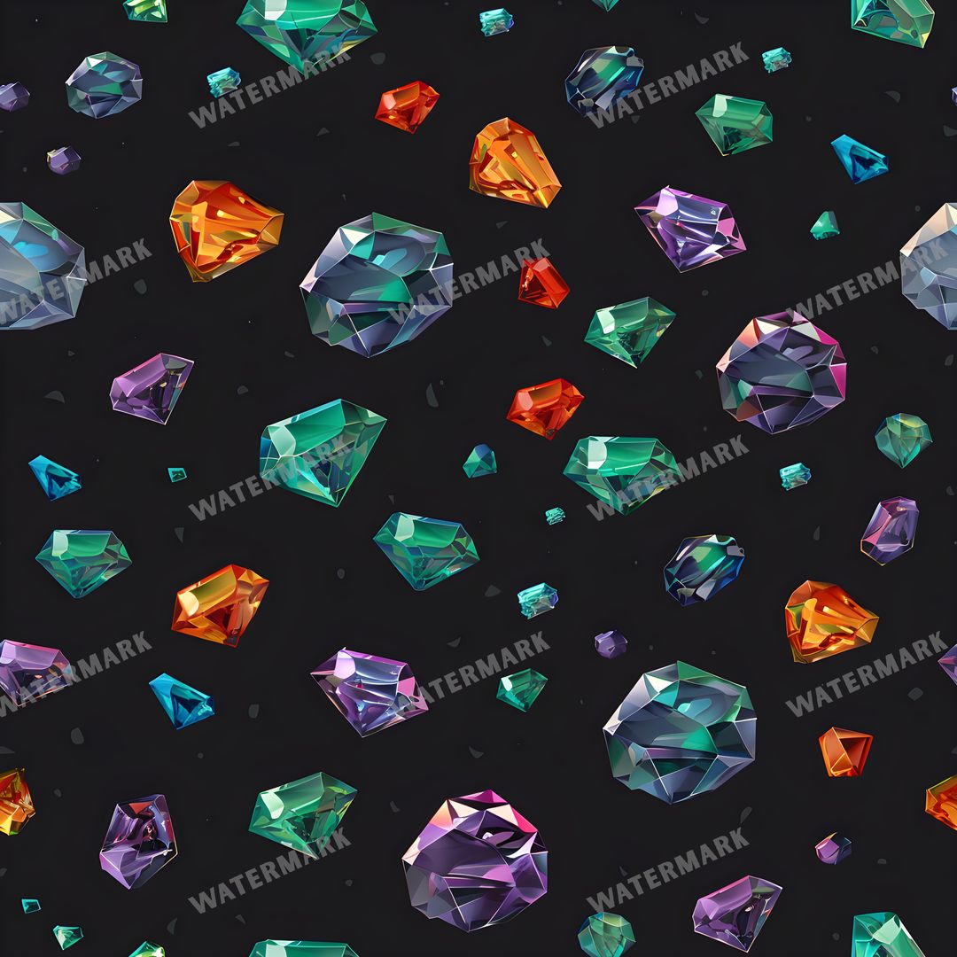 Gems Seamless Pattern